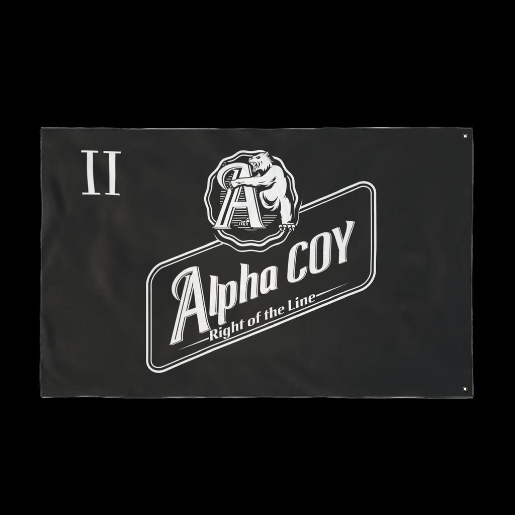 Alpha Coy 2 RAR Right of the Line Flag